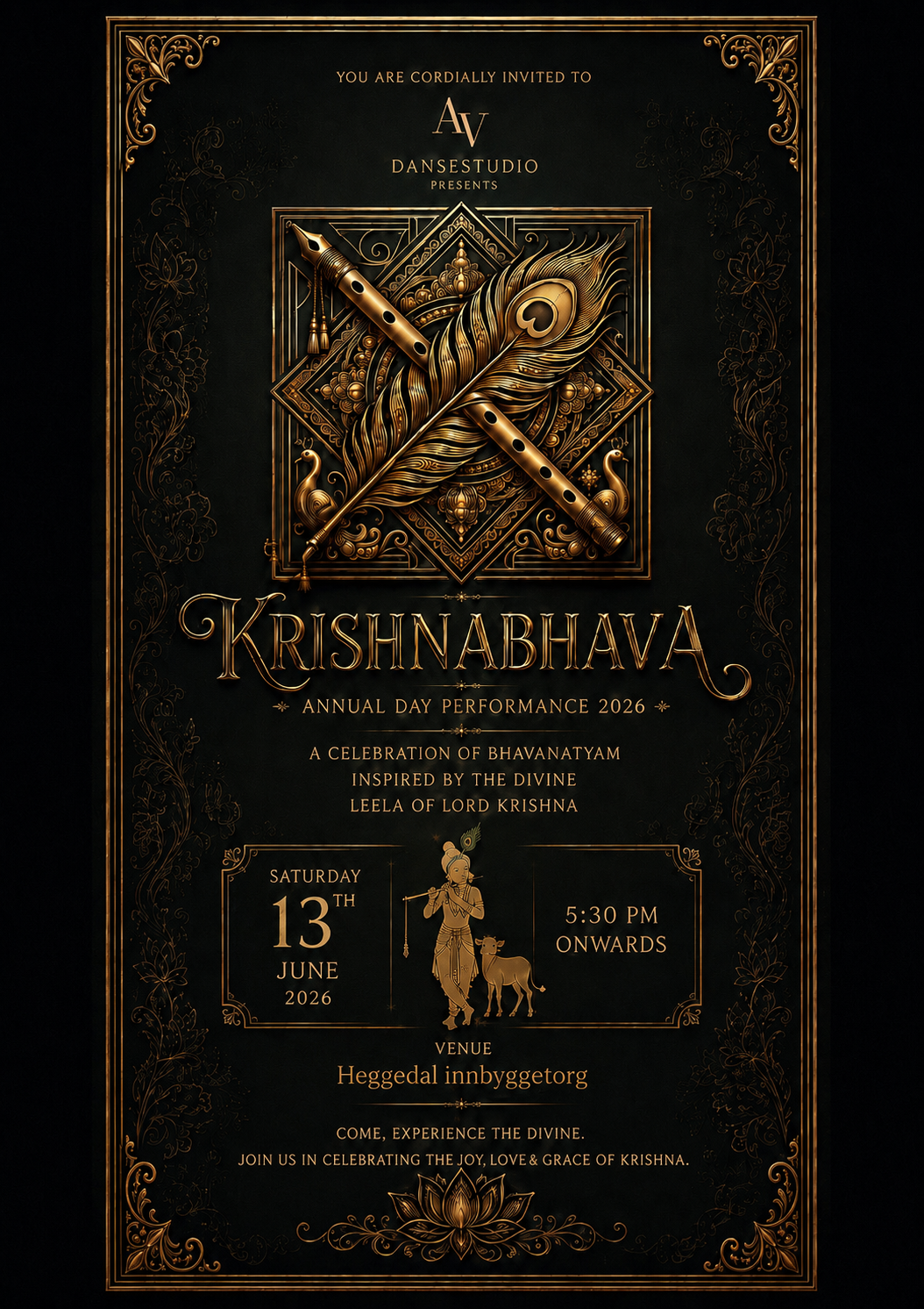 Krishnabhava — Annual Day Performance 2026 invitation